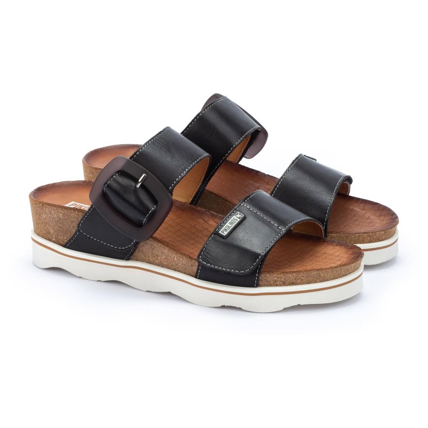 Women's Pikolinos MENORCA Sandals Black | NZ JA59Q72